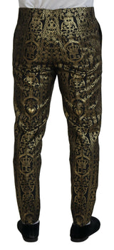 Elegant Jacquard Evening Pants