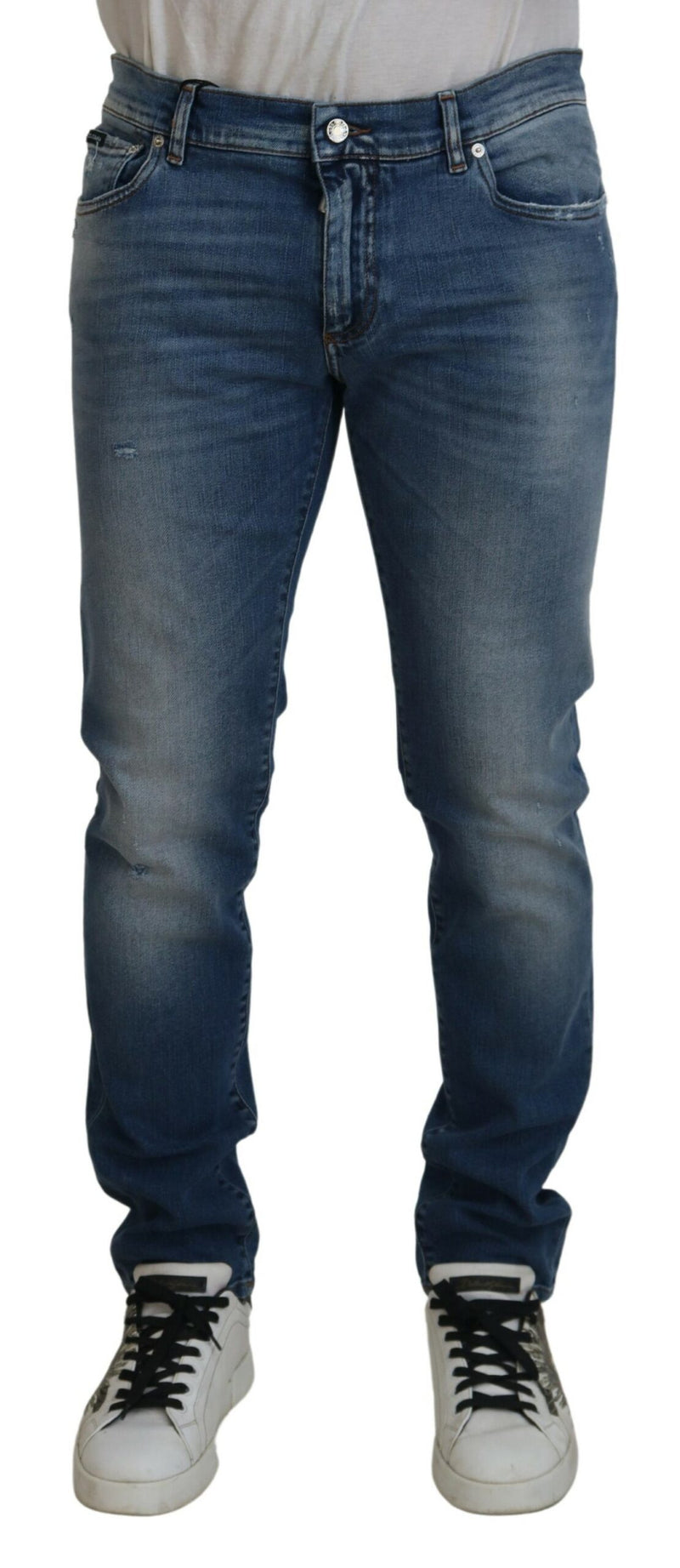 Jeans de mezclilla italiana de Fit Chic Slim Fit