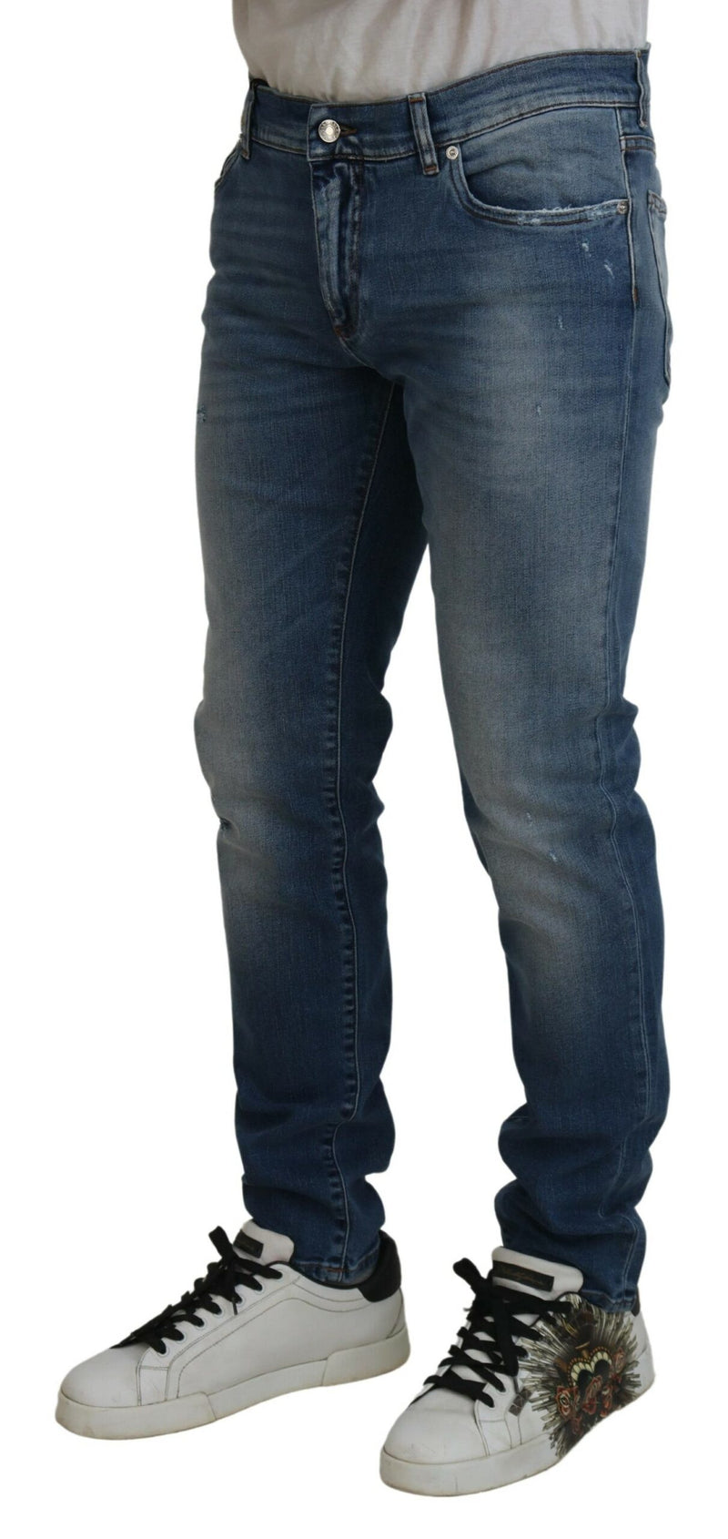 Jean en jean en denim italien chic slim slim