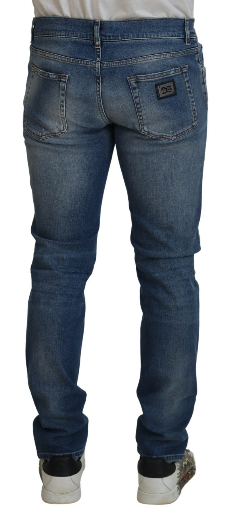 Jean en jean en denim italien chic slim slim