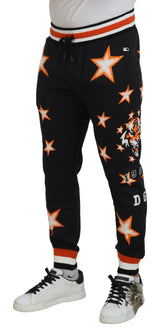 Elegante schwarze Stern -Casual -Jogginghose