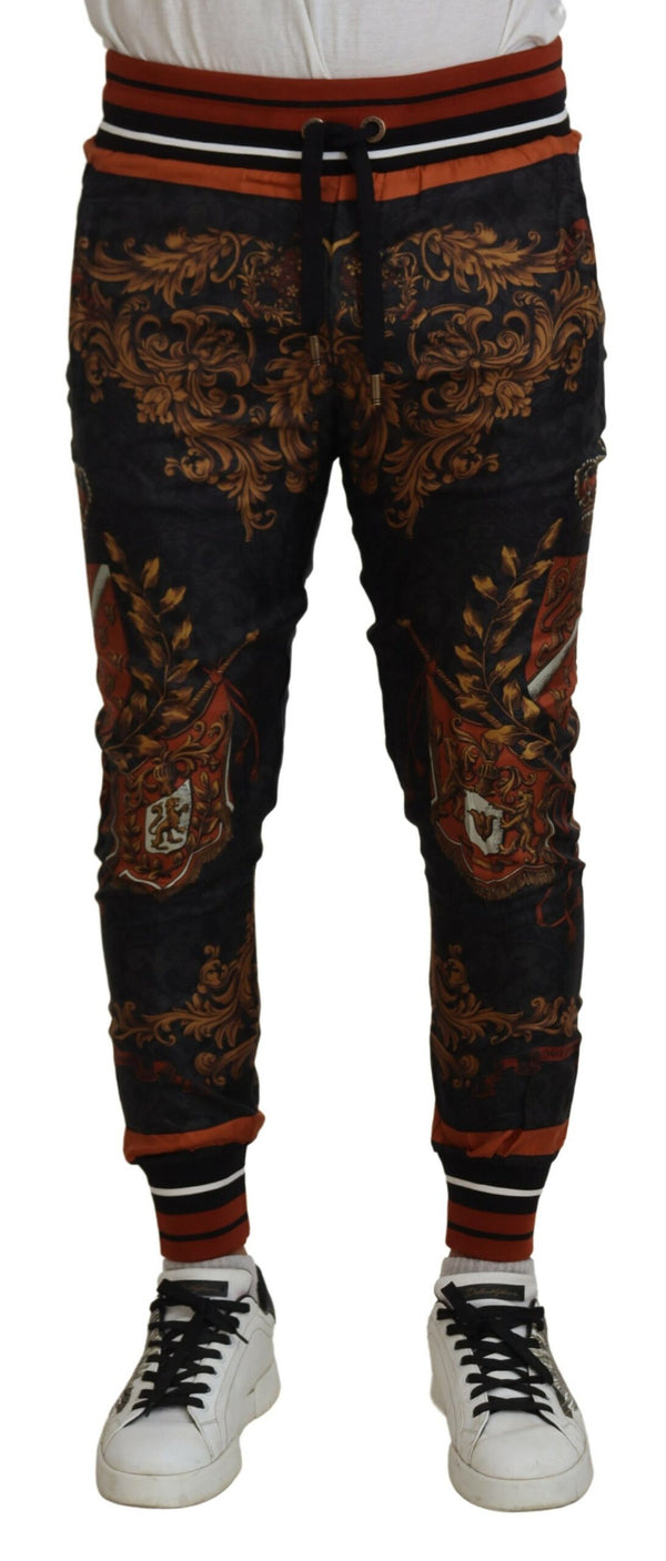 Pantalones de chándal de seda de la corona barroca