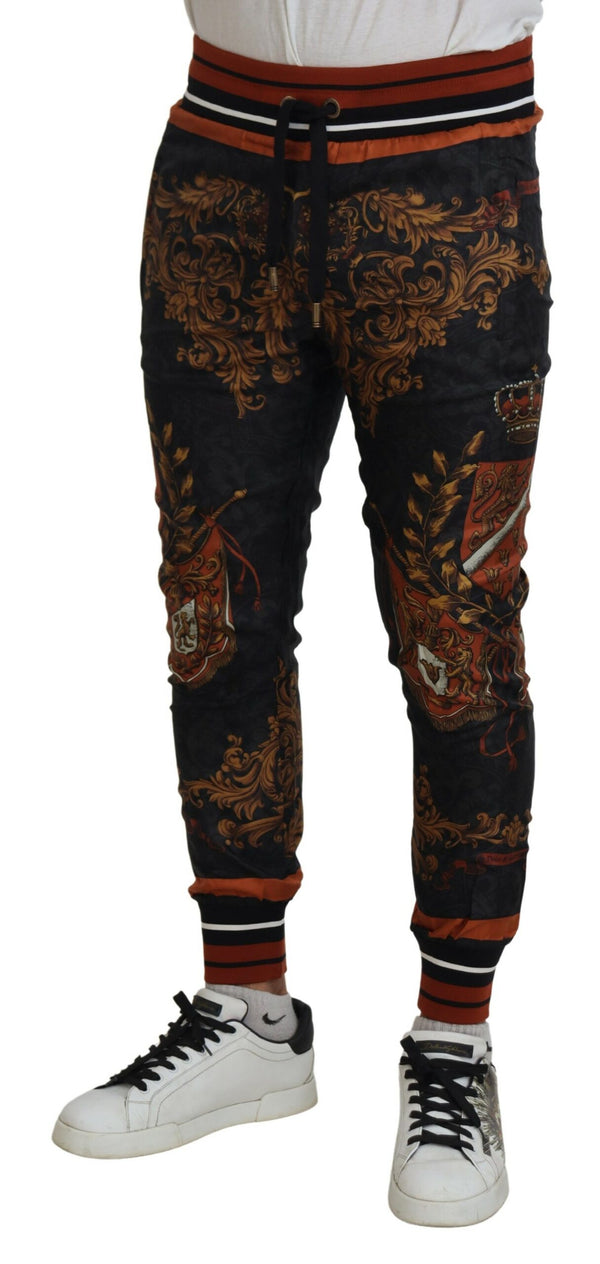 Pantalon de survêtement en soie de la couronne baroque