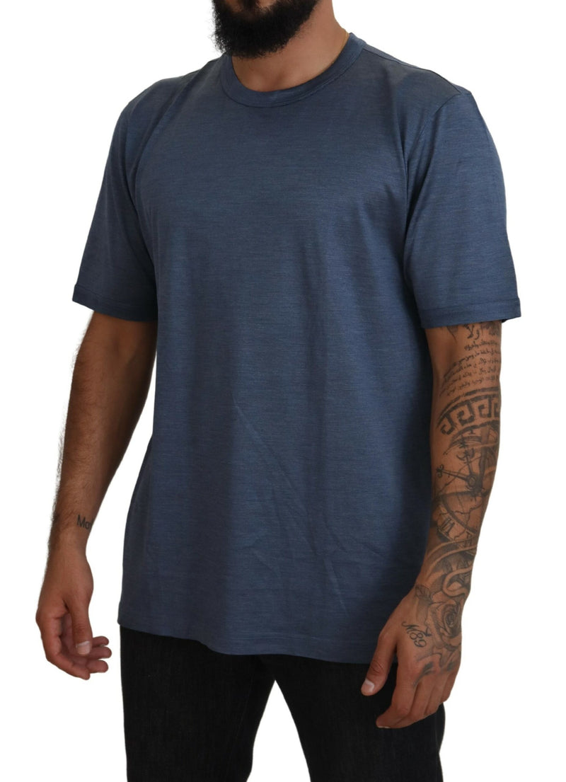 Silken Blue Crewneck Tee - Ένα άγγιγμα κομψότητας