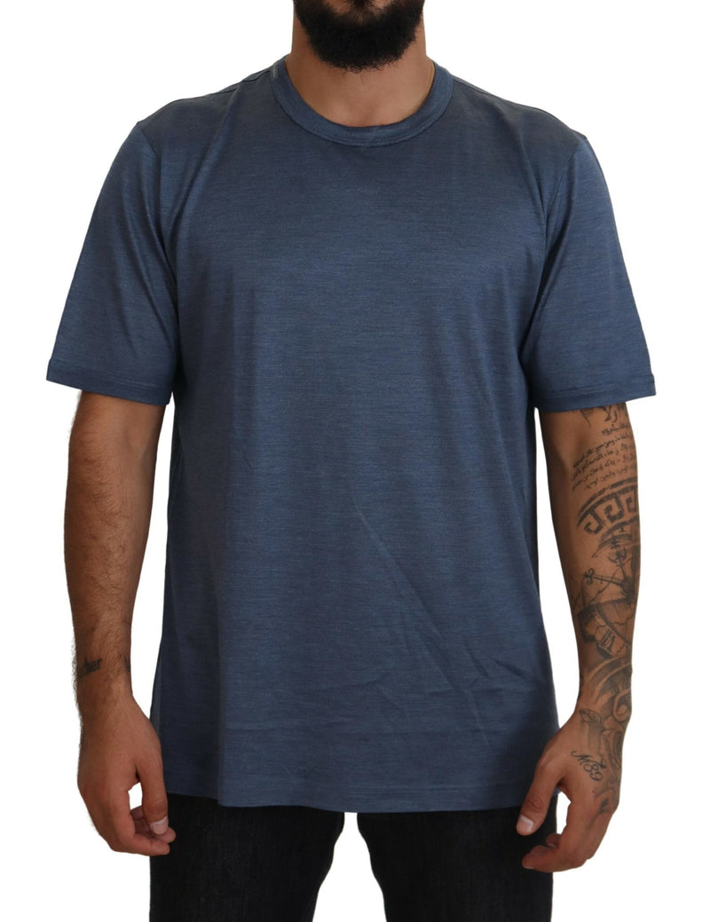 Silken Blue Crewneck Tee - Ένα άγγιγμα κομψότητας