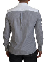 Slim Fit Striped Casual Shirt mit Kanalmotiv