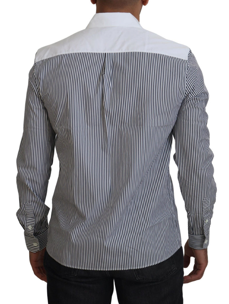 Slim Fit Striped Casual Shirt mit Kanalmotiv