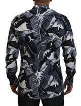 Multicolor Banana Leaf Print Casual Shirt