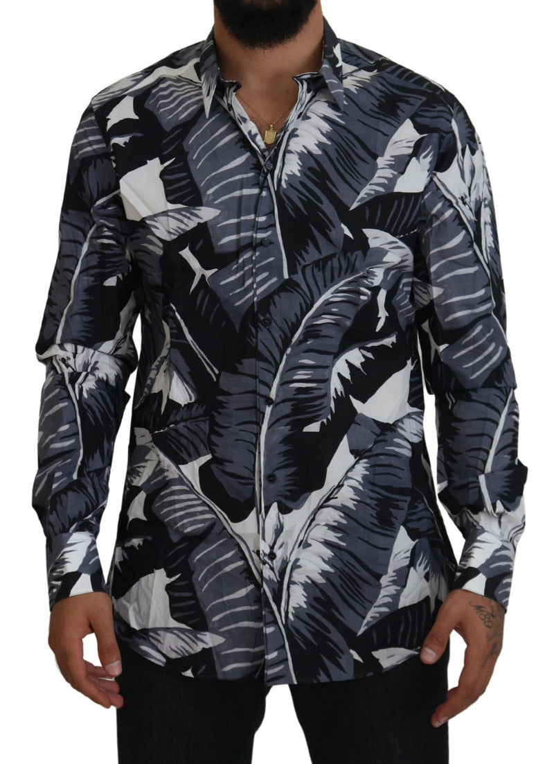 Multicolor Bananenblatt -Print Casual Shirt