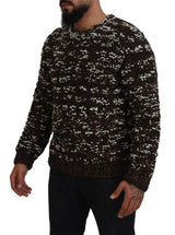 Elegant Bronze Knit Pullover Sweater