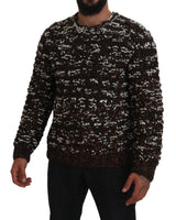 Eleganter Bronze -Strickpullover Pullover