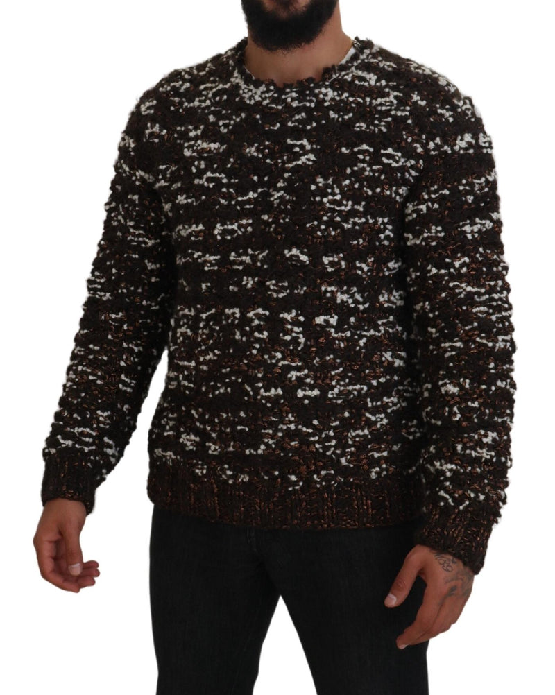 Elegante maglione pullover in bronzo in bronzo