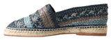 Sontuose espadrille in pelle intrecciata