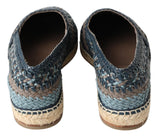 Sontuose espadrille in pelle intrecciata