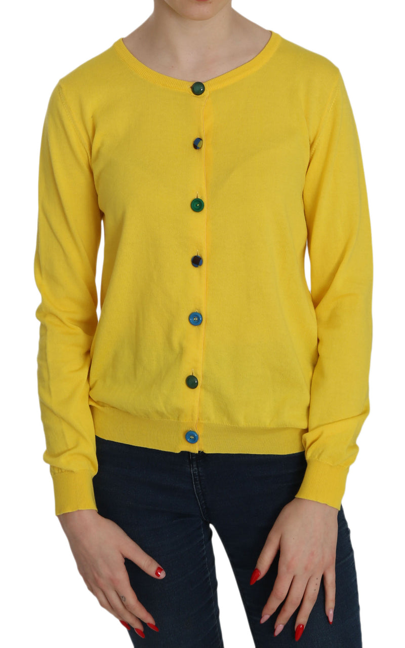 Maglione di cotone giallo radioso