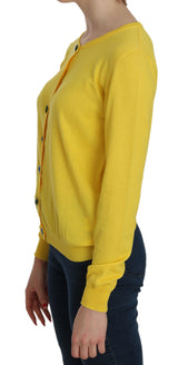 Maglione di cotone giallo radioso