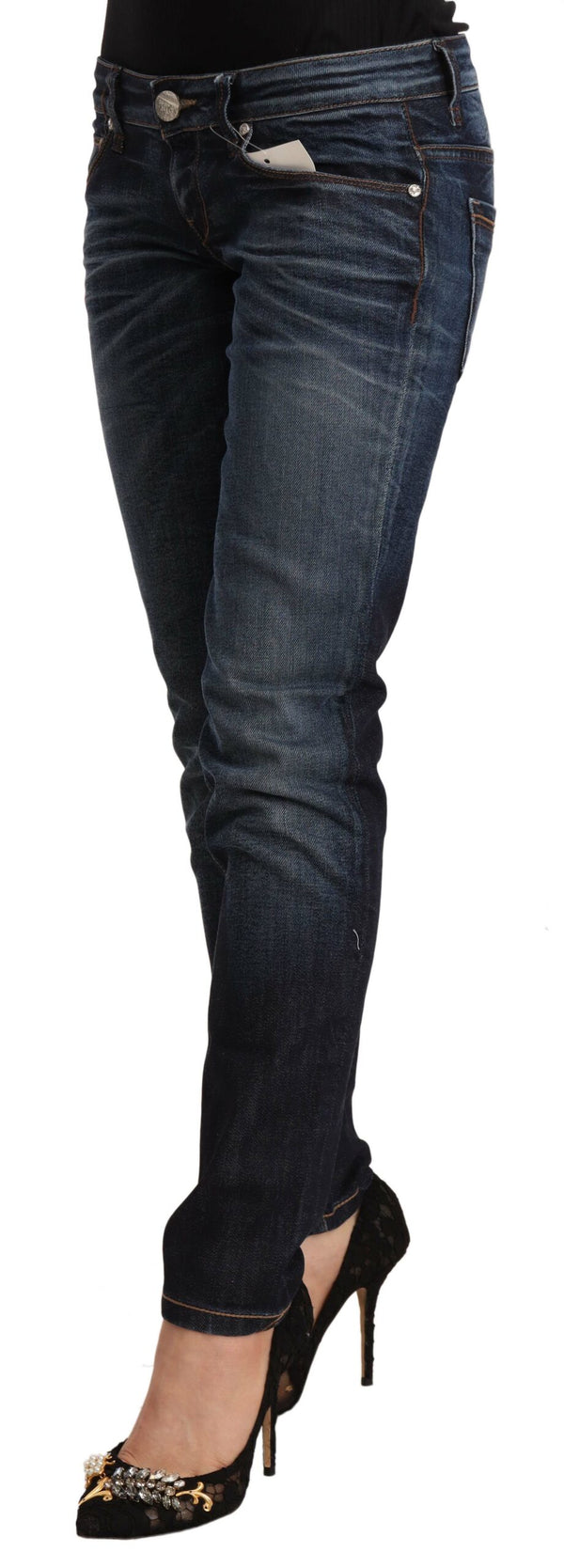 Jeans lavados azules elegantes de Fit Slim Fit