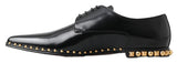 Elegante besetzte Derby -formale Schuhe