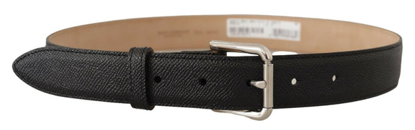 Ceinture en cuir authentique noire élégante