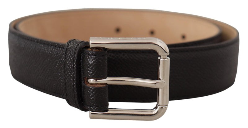 Ceinture en cuir authentique noire élégante