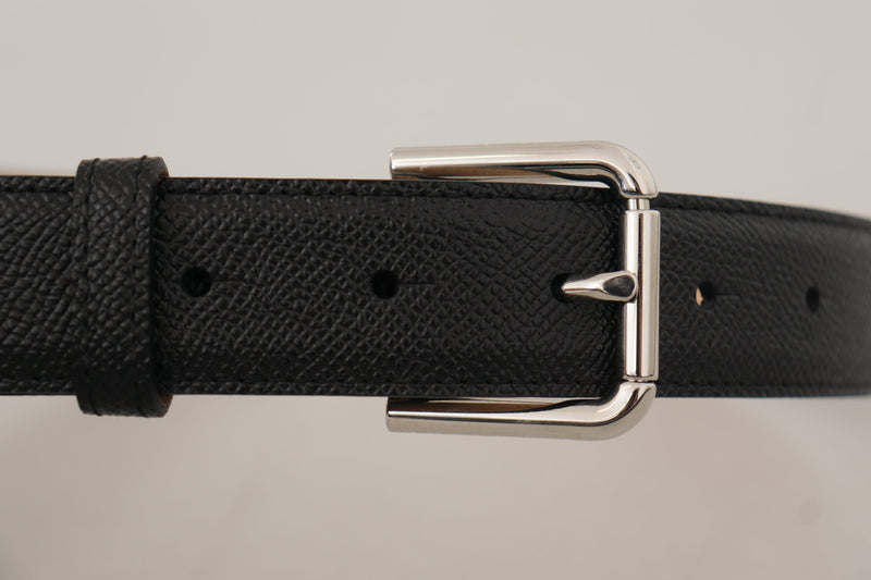 Ceinture en cuir authentique noire élégante