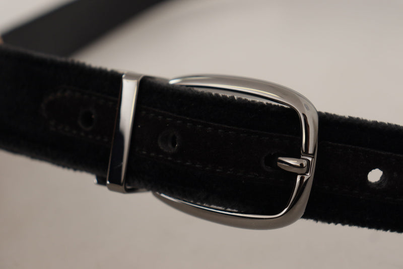 Ceinture de créateurs en velours noir élégant