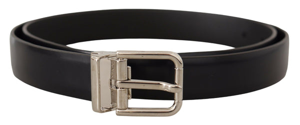 Ceinture en cuir élégante avec boucle en métal