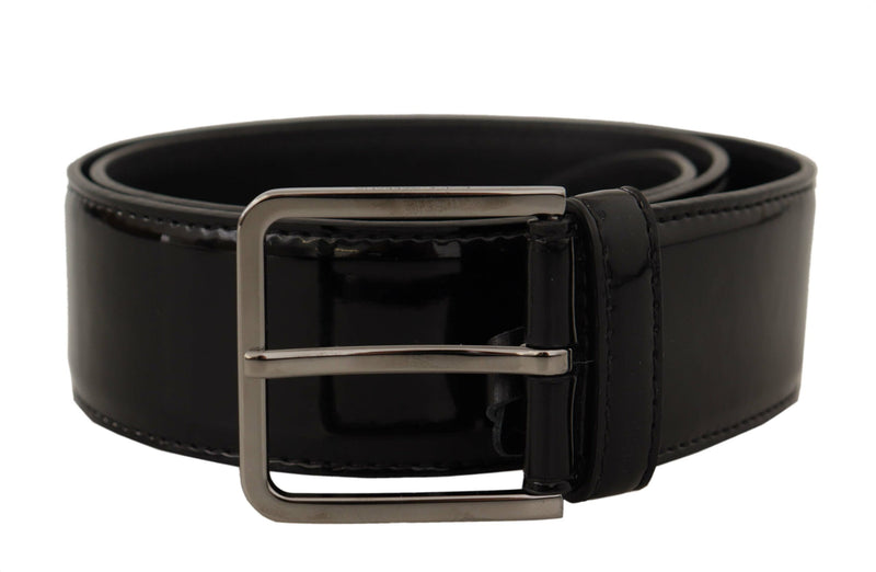 Elegant Black Leather Belt