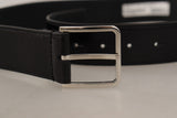 Ceinture en cuir élégante avec boucle en métal