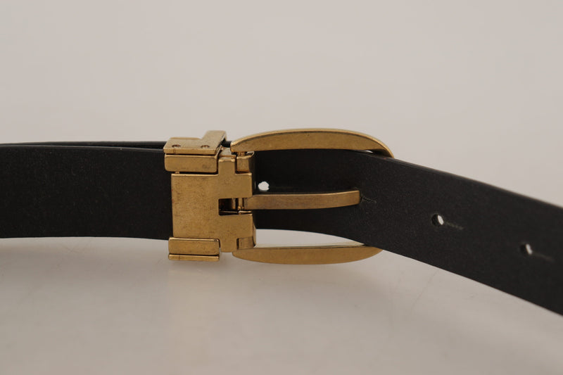 Ceinture en cuir marron élégant avec boucle de logo