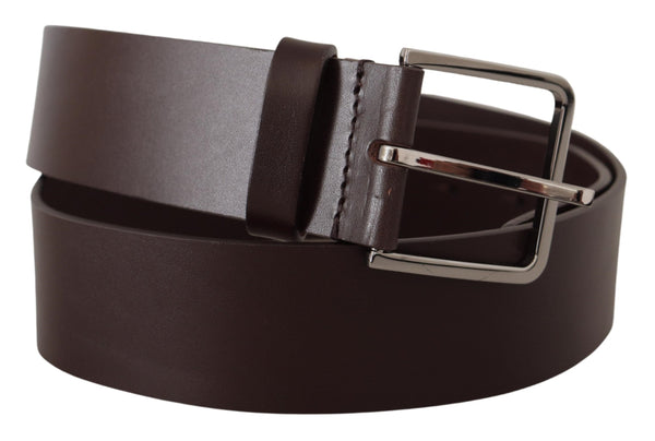 Ceinture en cuir brun foncé élégant