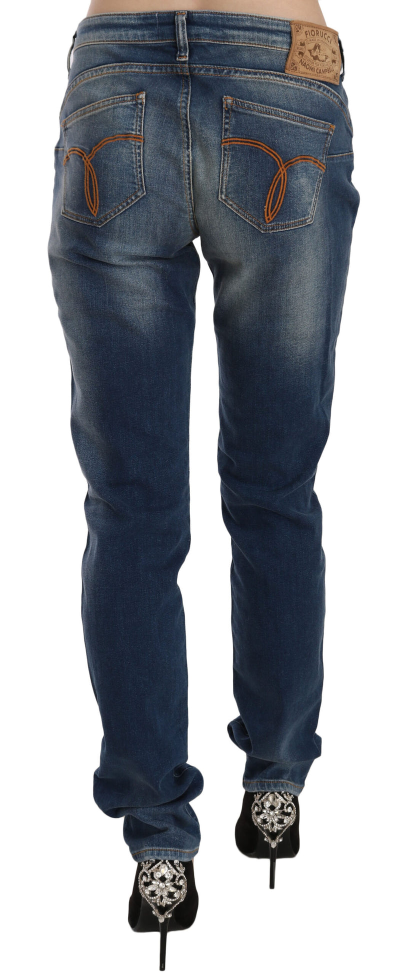 Svelte Mid μέση Slim Jeans σε vintage μπλε