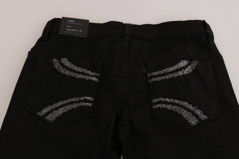 Jeans slim élégant noir