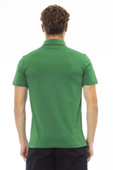 Chic Green Cotton Polo mit bestickten Logo