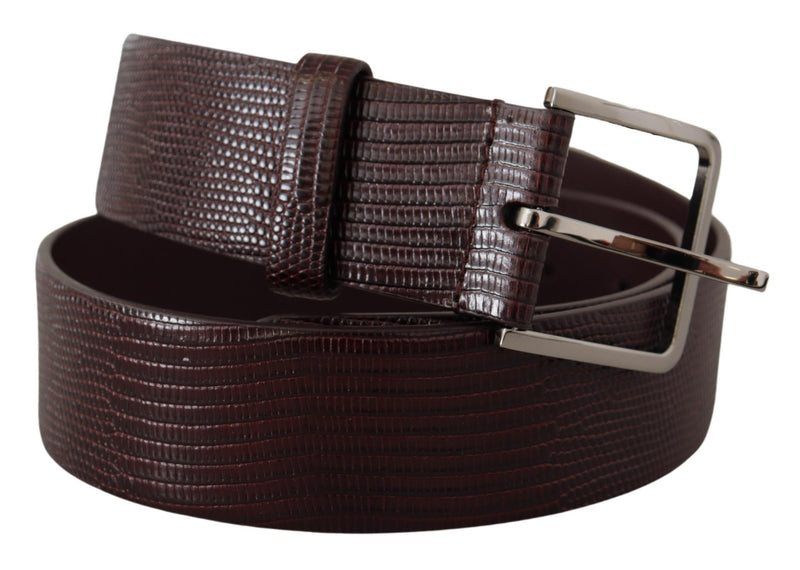 Ceinture en cuir brun foncé élégant