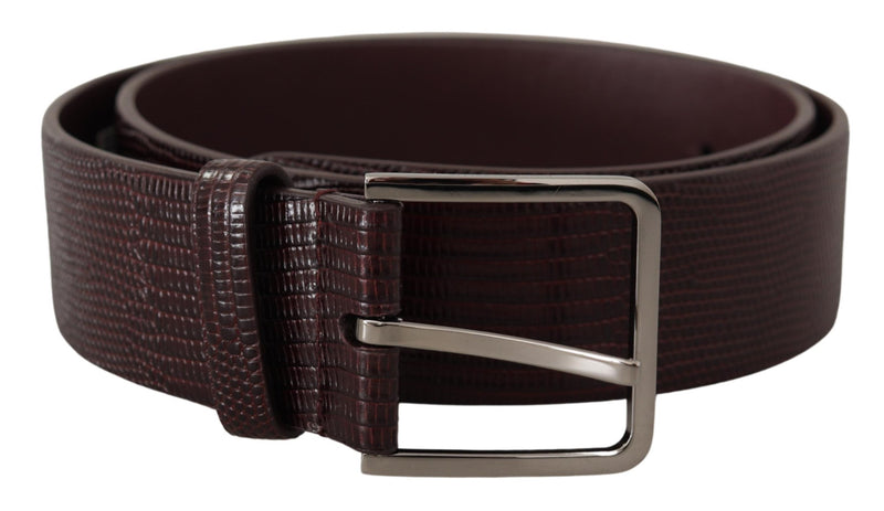 Ceinture en cuir brun foncé élégant