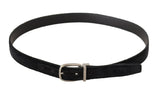 Ceinture de concepteur en velours élégant avec boucle gravée au logo