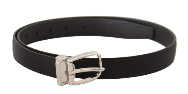 Ceinture de créateurs de canaux en cuir noir élégant