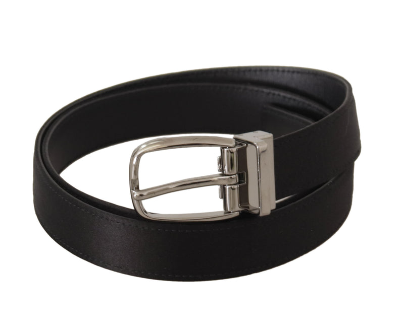 Ceinture en cuir en soie élégante avec boucle de logo