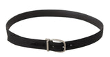 Ceinture de créateurs en cuir noir élégant