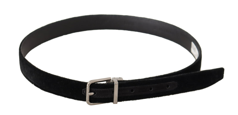 Ceinture de créateurs en velours noir élégant