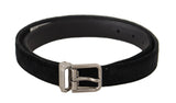 Elegant Black Velvet Designer Belt