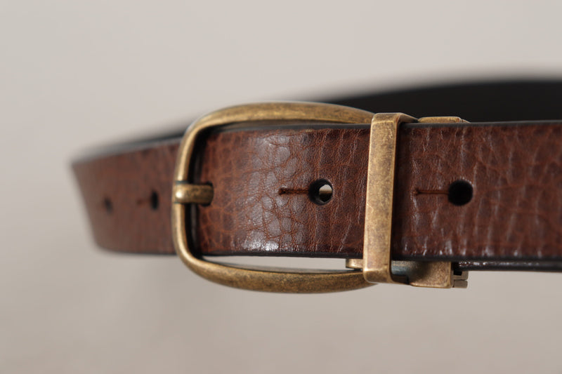 Ceinture en cuir élégante avec boucle en métal