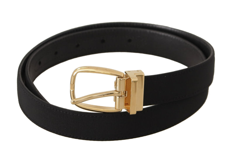 Ceinture en cuir noir élégant