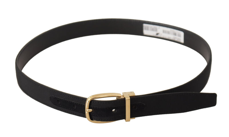 Ceinture en cuir noir élégant