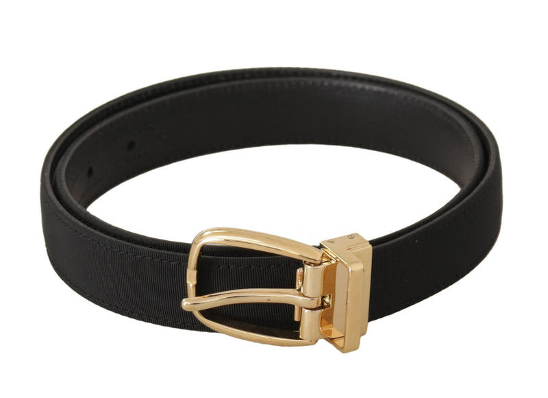 Ceinture en cuir noir élégant