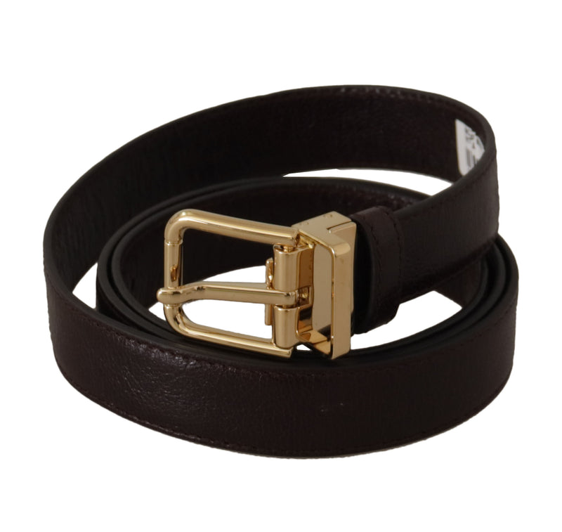 Ceinture en cuir élégante avec boucle en métal