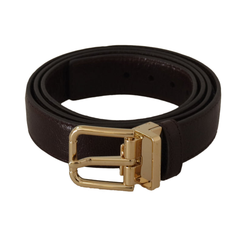 Ceinture en cuir élégante avec boucle en métal