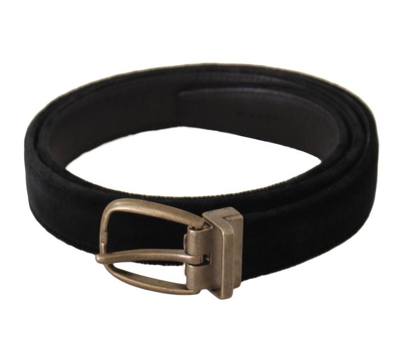 Ceinture de créateurs en cuir noir élégant