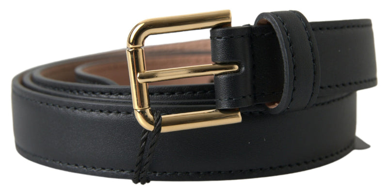 Ceinture en cuir italienne élégante avec boucle en métal